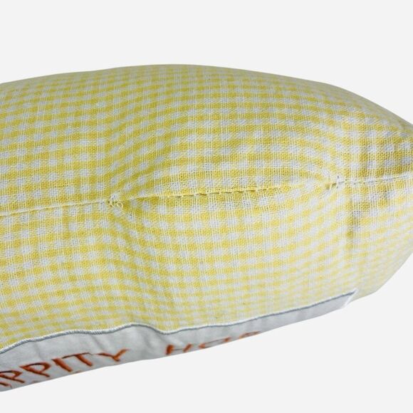 Cottontail Lane Large 22" Yellow Easter Bunny Pillow Hippity Hop Into Spring Car - Picture 6 of 9